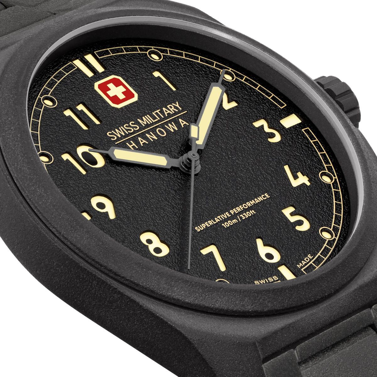 Schwarze Militärische Feld Uhr Unisex