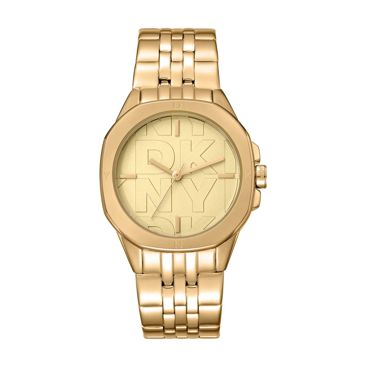 Brooklyn Midi Uhr in Goldton