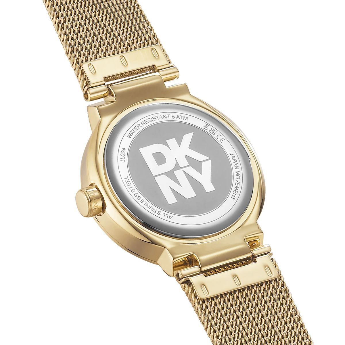 Elegante goldfarbene Damenarmbanduhr