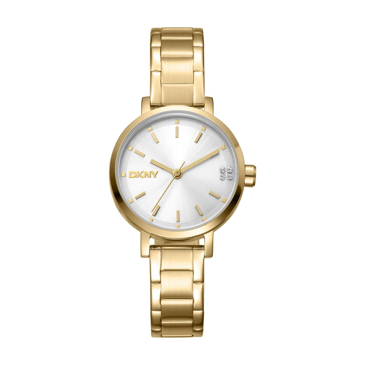 Elegante goldfarbene Damenuhr