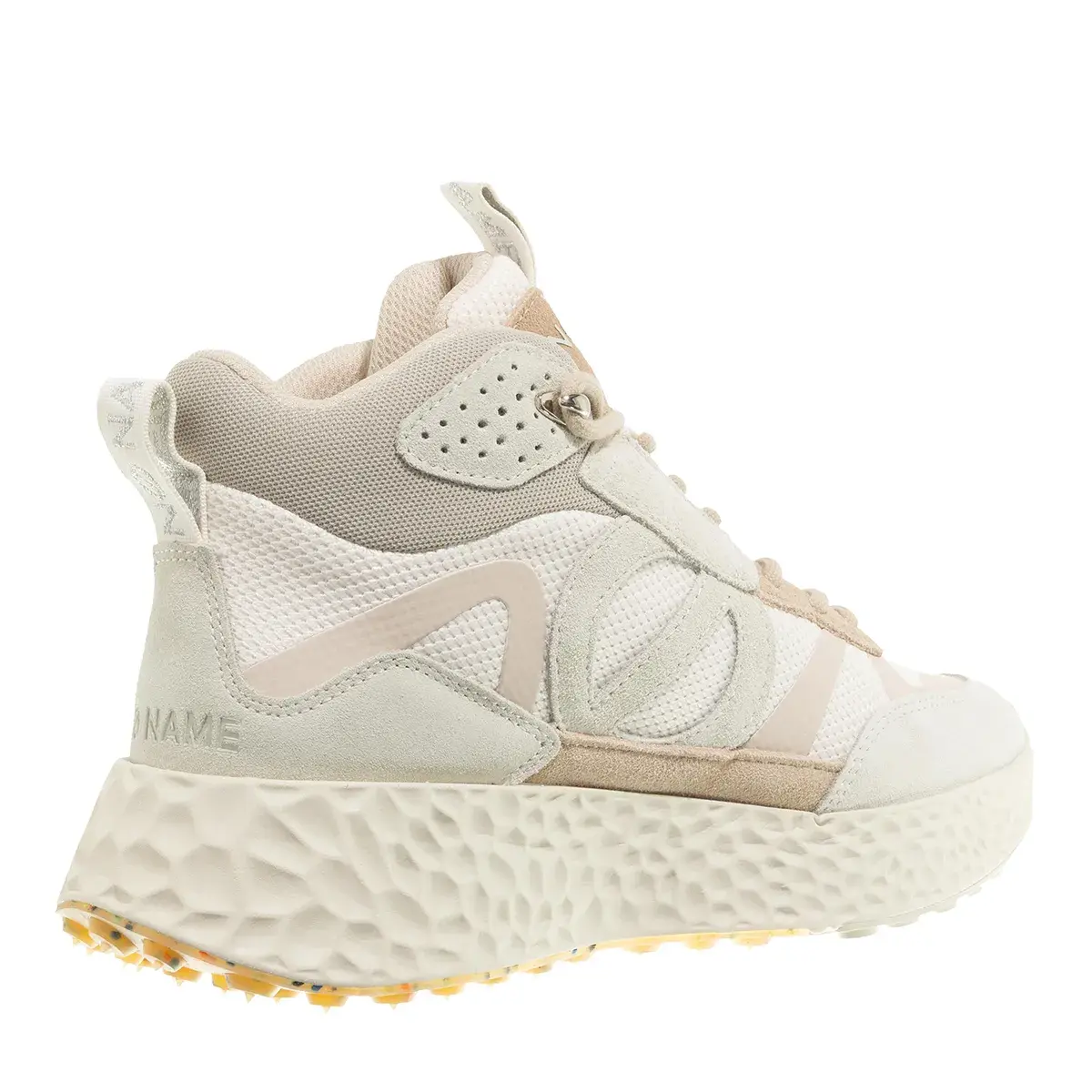 Beige High-Top Mode-Sneakers