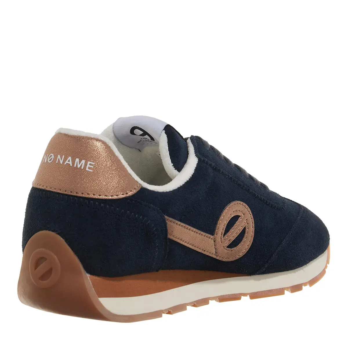 Damen Marineblaues Wildleder Retro Laufschuh