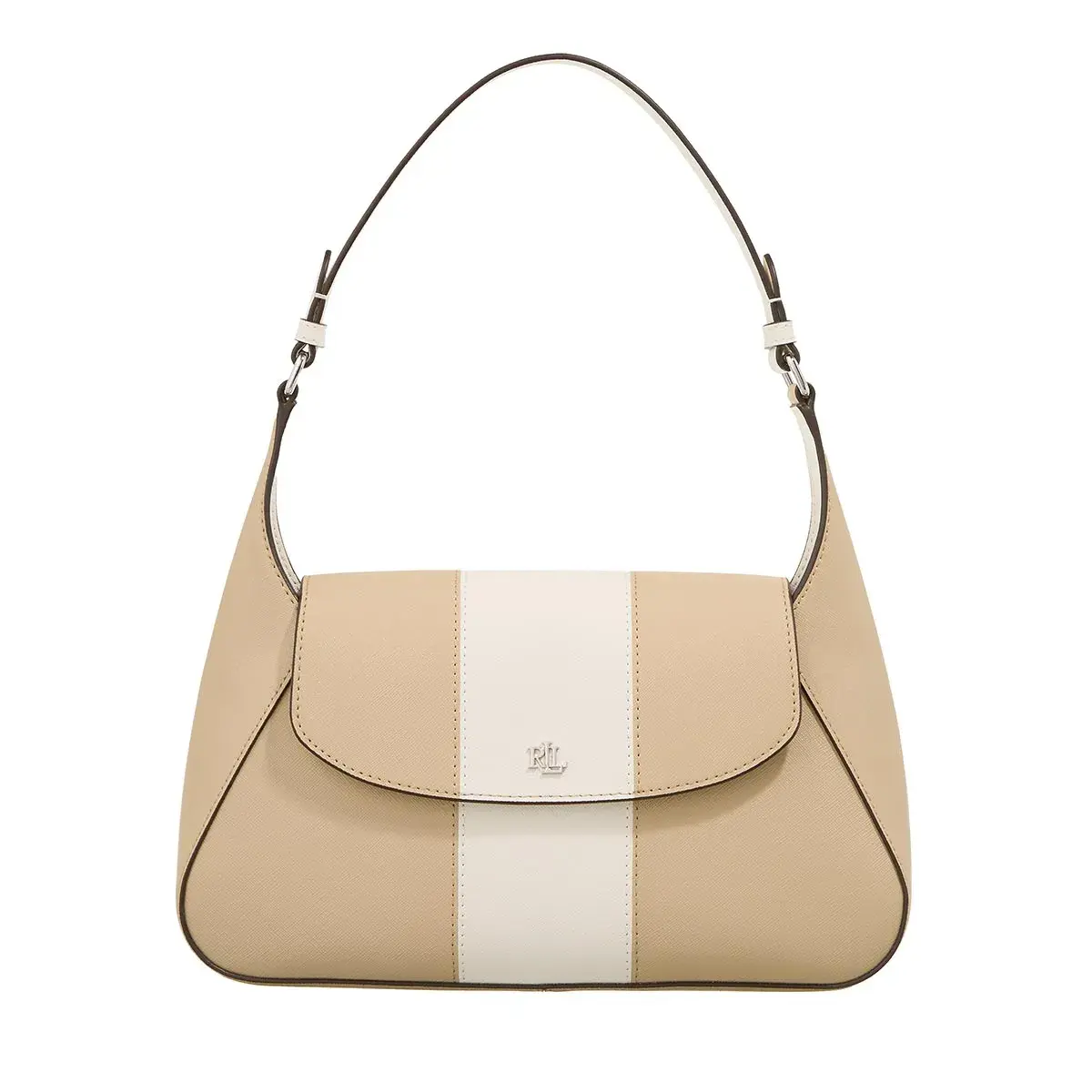 Elegante zweifarbige Schultertasche