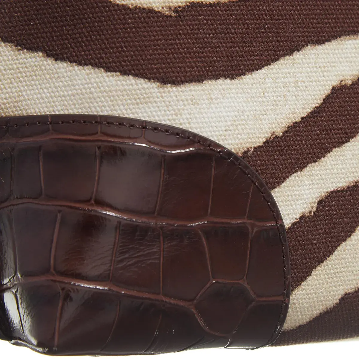 Kosmetiktasche mit Zebra-Print