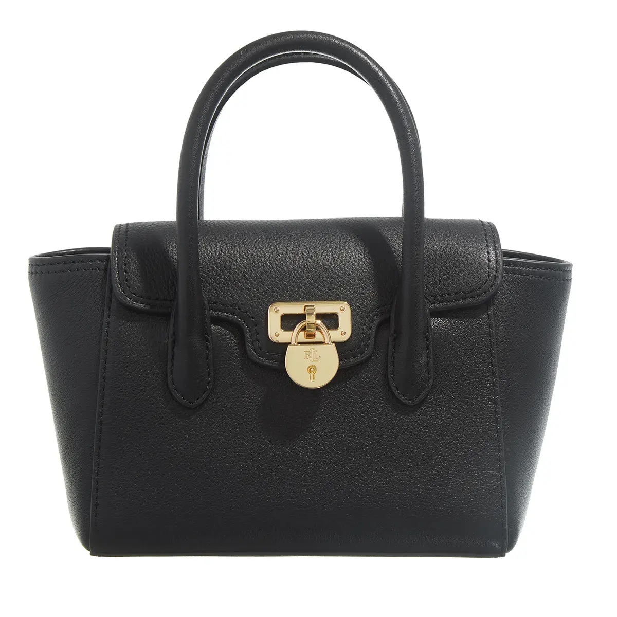 Strukturierte Leder Handtasche mit Henkel