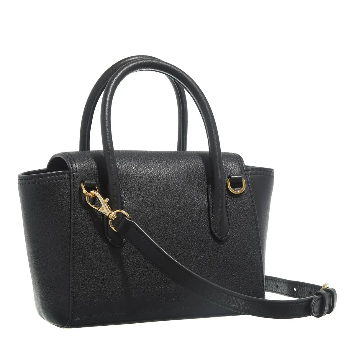 Strukturierte Leder Handtasche mit Henkel