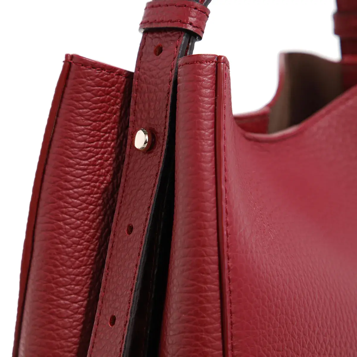 Elegante Leder-Beuteltasche