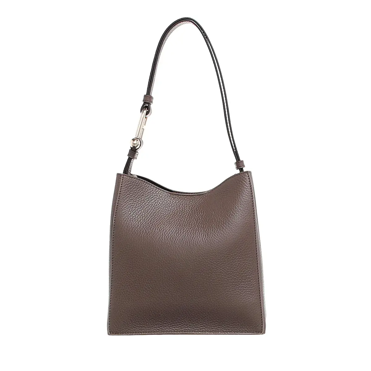 Minimalistische Mini-Beuteltasche aus Leder
