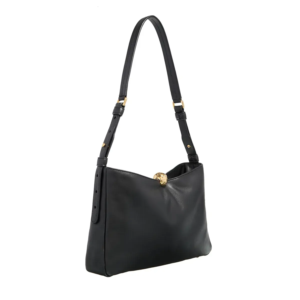 Weiche Ledertasche mit Verschluss