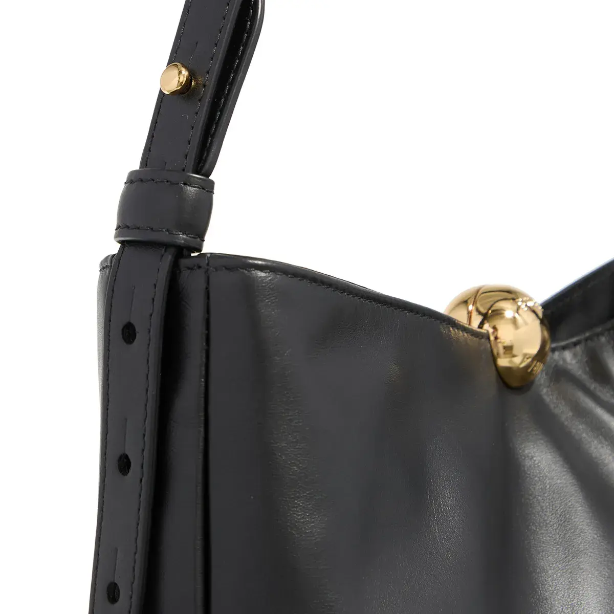 Weiche Ledertasche mit Verschluss