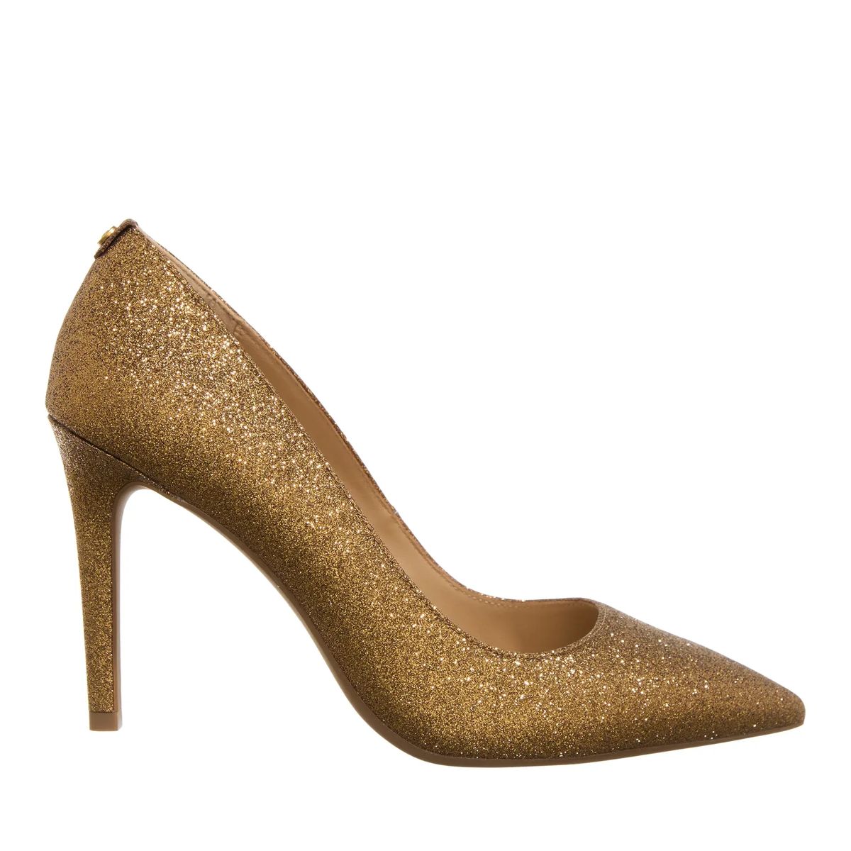Glitzernde Stiletto Pumps mit spitzer Zehenpartie