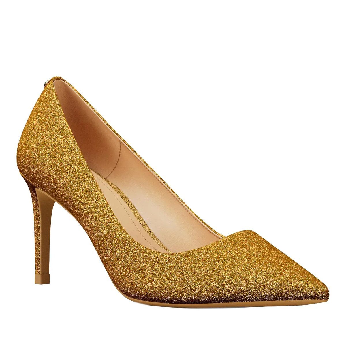 Glitter Stiletto Pumps mit spitze Zehen