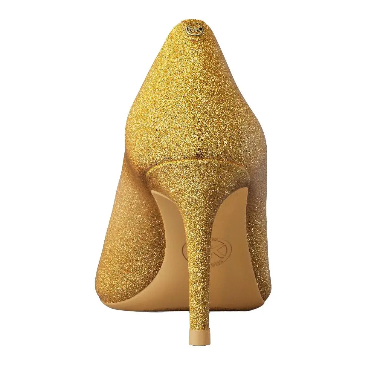 Glitter Stiletto Pumps mit spitze Zehen
