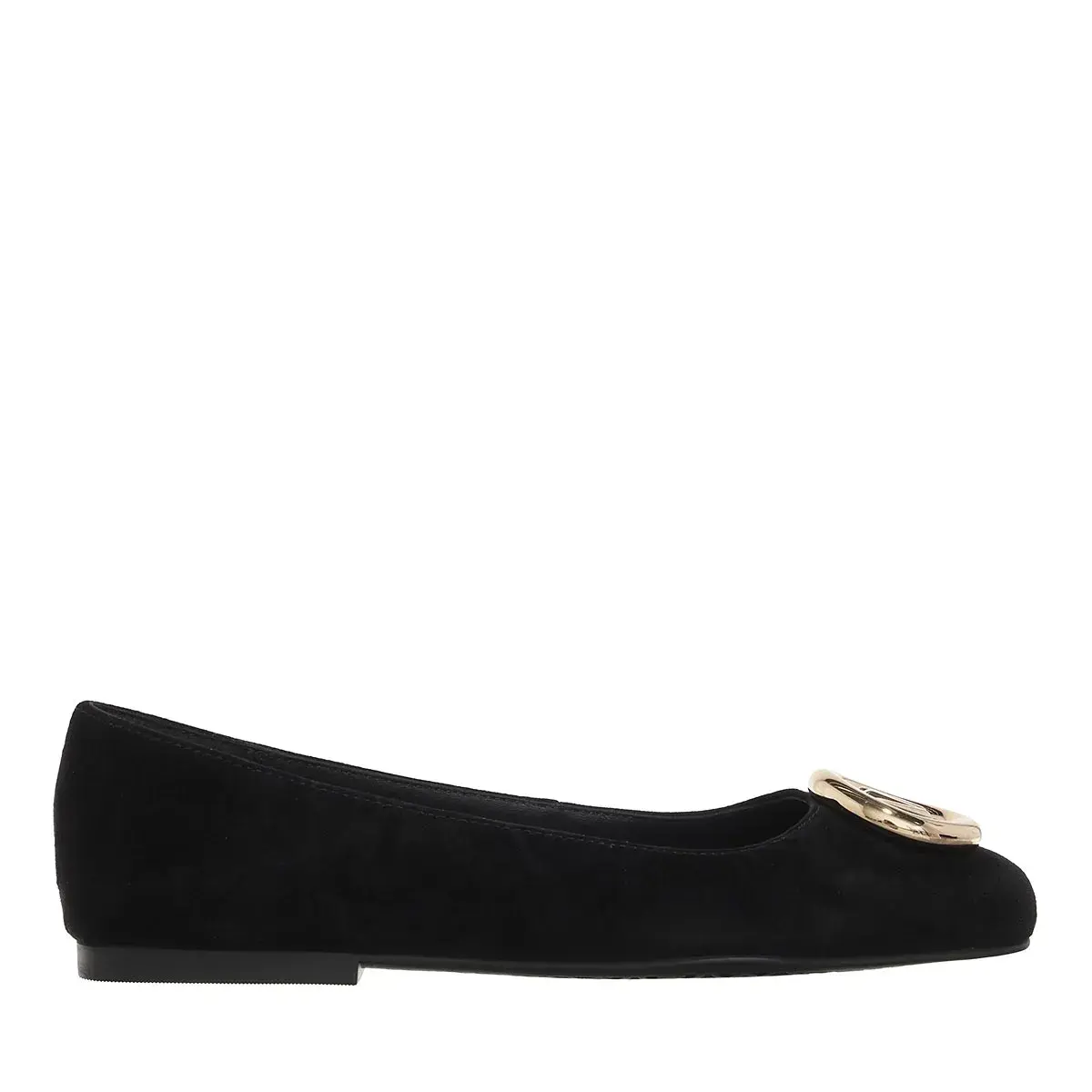 Klassische schwarze Ballerinas