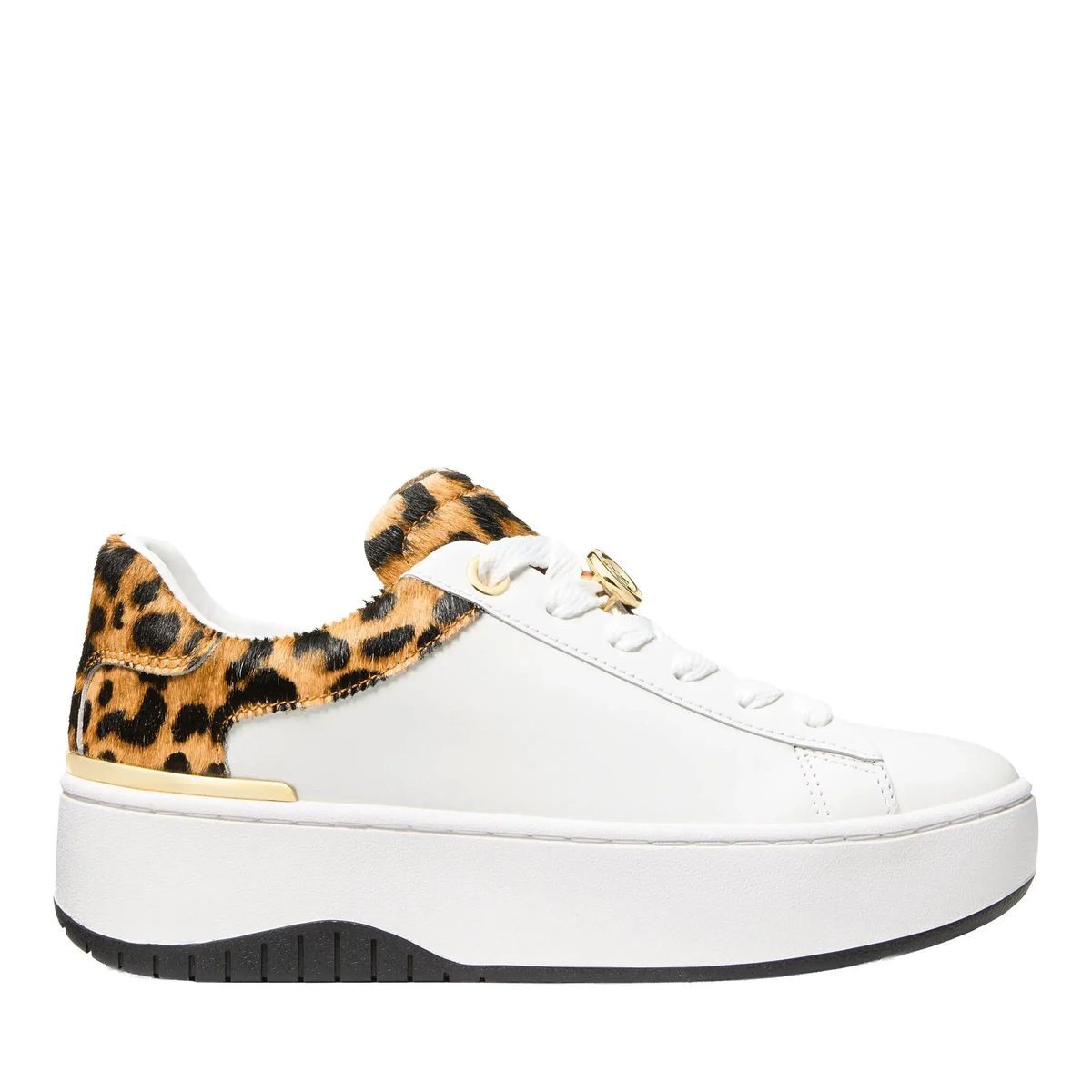 Low-Top Sneaker mit Leopardenmuster