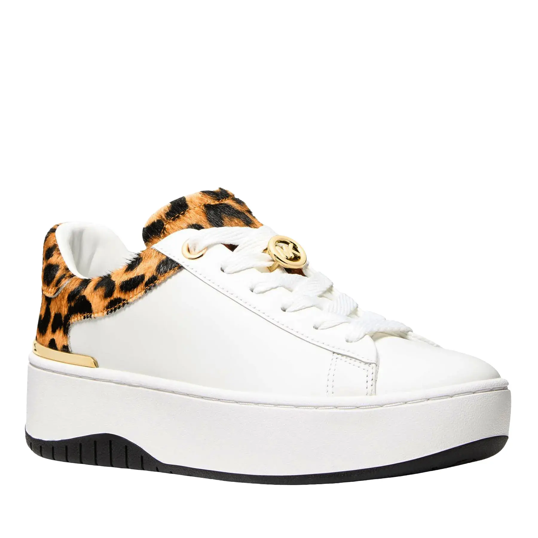 Low-Top Sneaker mit Leopardenmuster