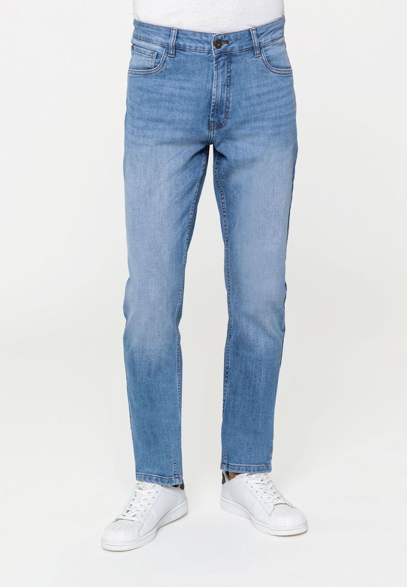 Herren Regular-Fit Jeans mit geradem Bein