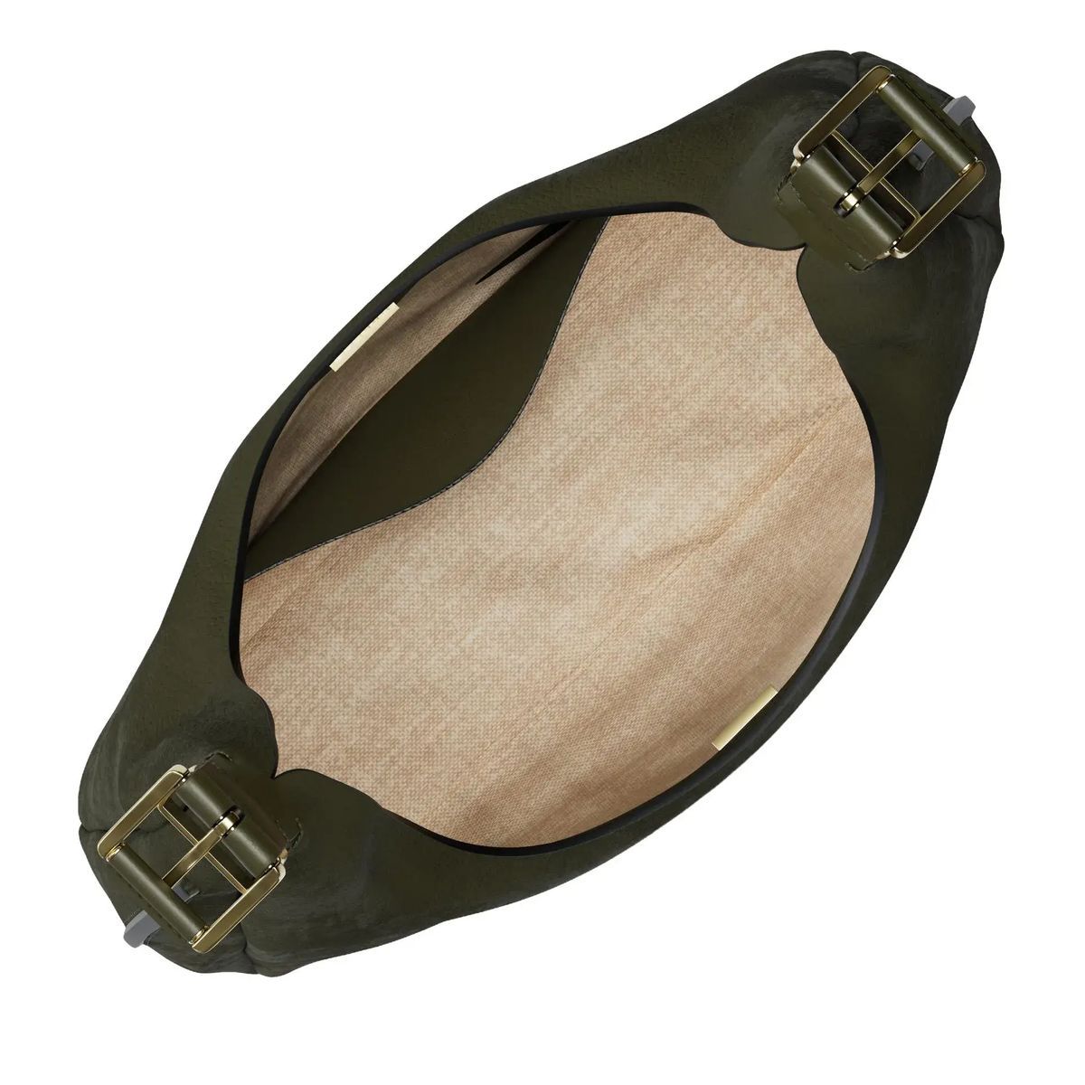 Elegante olivgrüne Hobo-Tasche