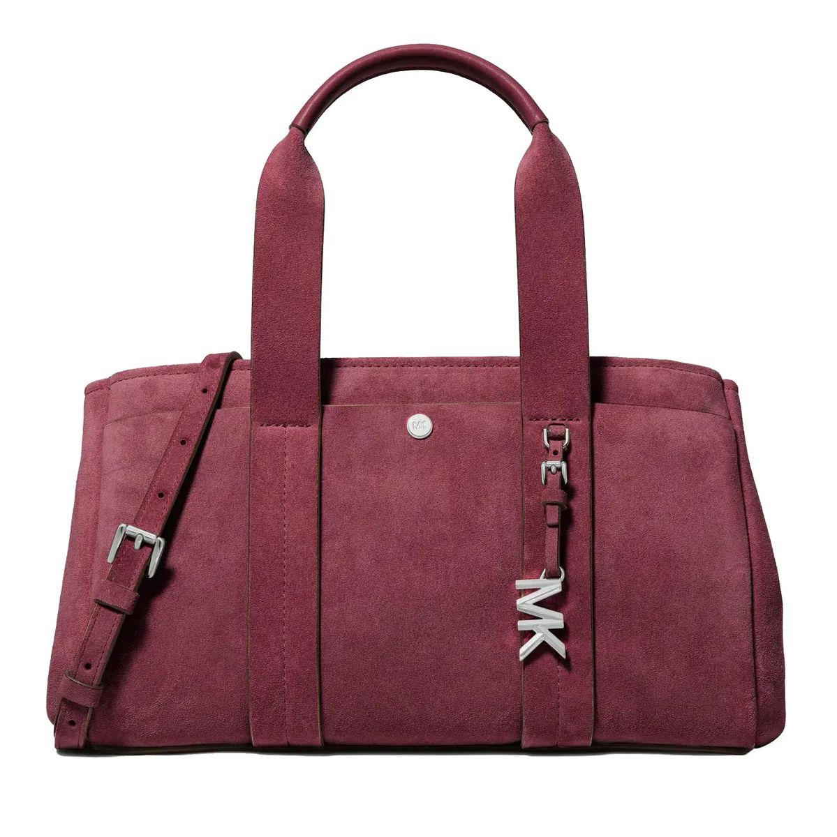 Strukturierte Wildleder Satchel Tasche