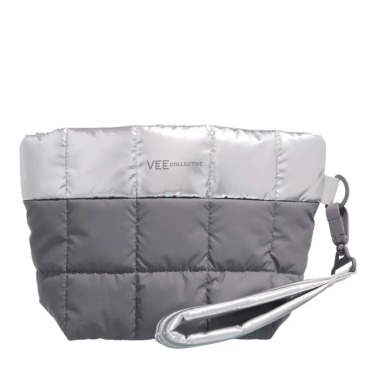 Gesteppte zweifarbige Handtasche
