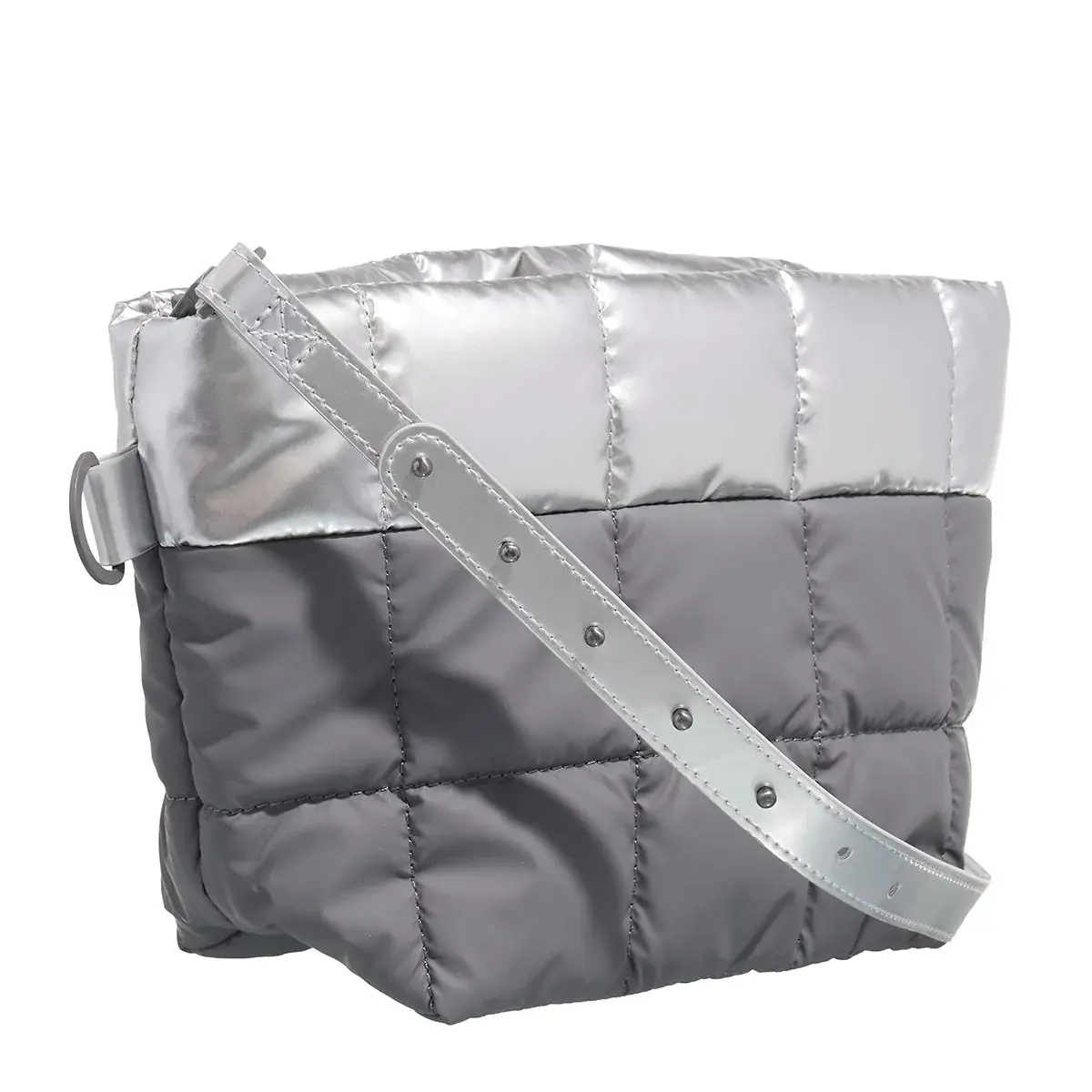 Gesteppte zweifarbige Handtasche