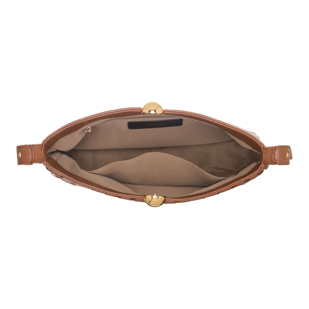 Elegante cognacbraune Schultertasche
