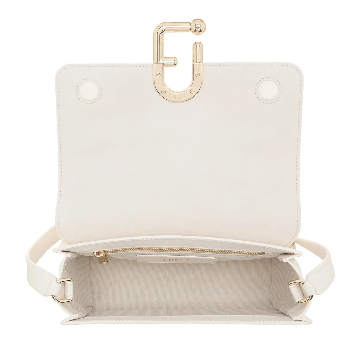 Elegante Umhängetasche mit goldener Hardware