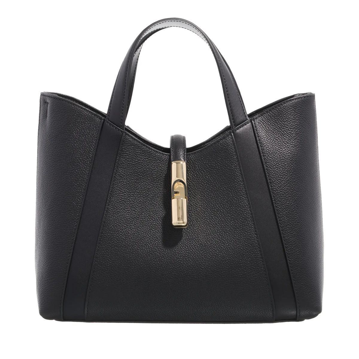 Elegante strukturierte Leder Tragetasche