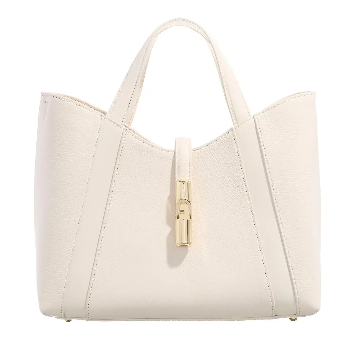 Elegante, strukturierte Leder-Tragetasche