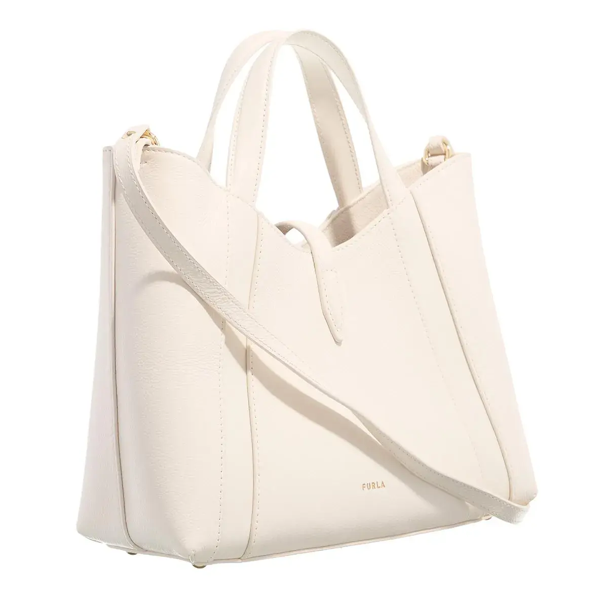 Elegante, strukturierte Leder-Tragetasche