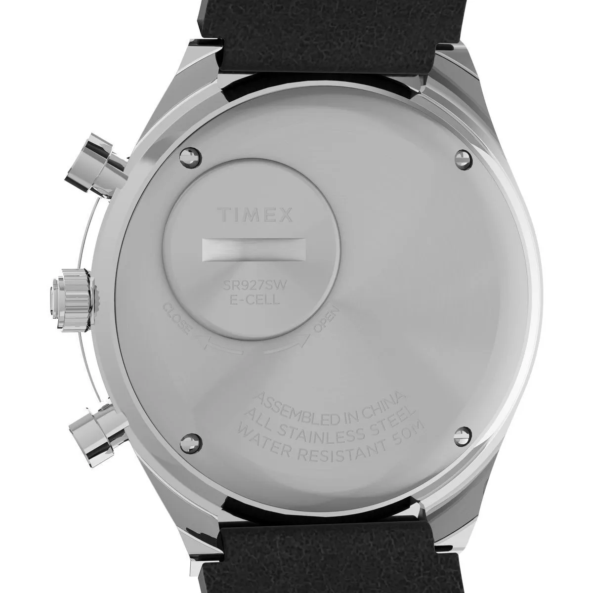 Chronographenuhr mit Lederarmband