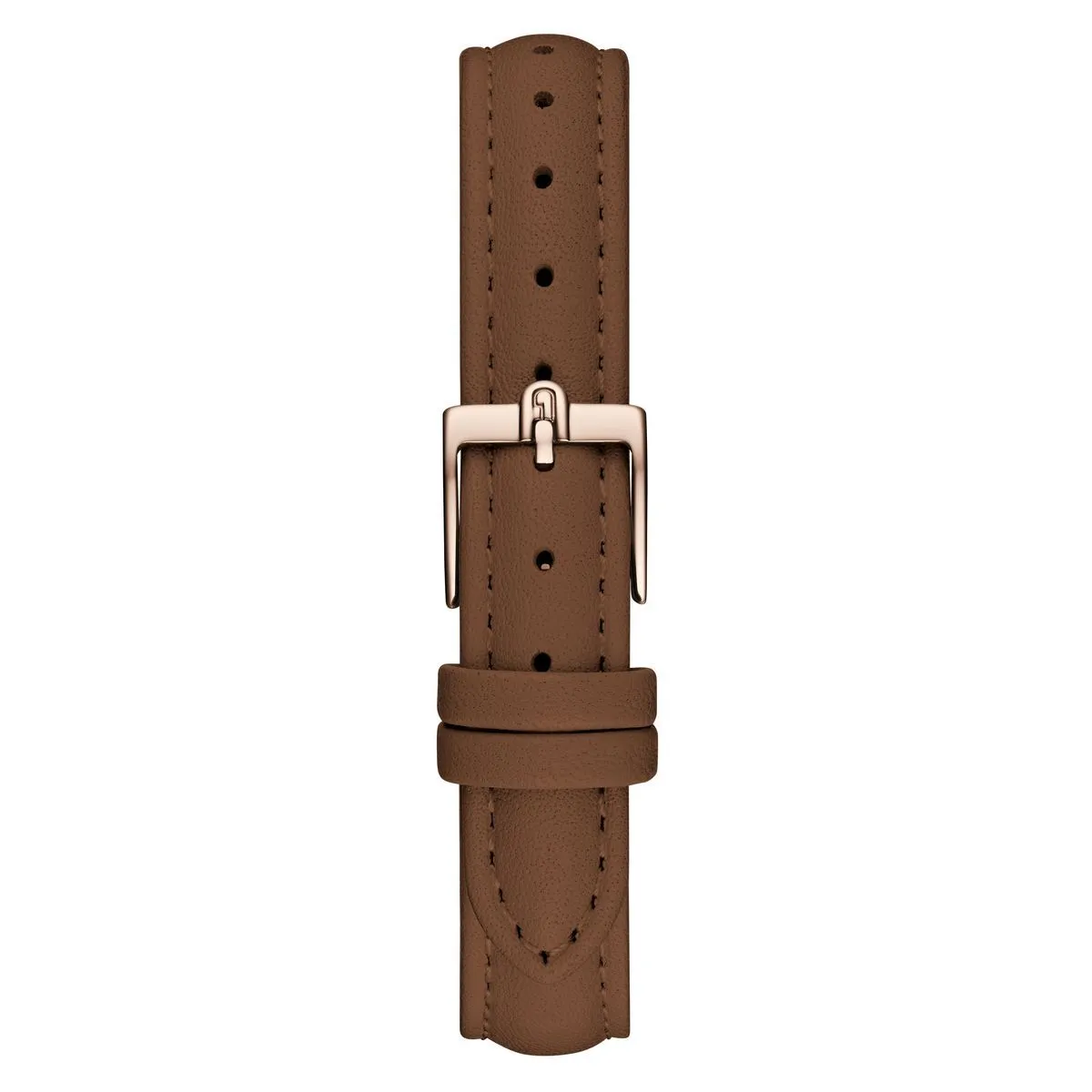 Braune analoge Uhr mit Lederarmband