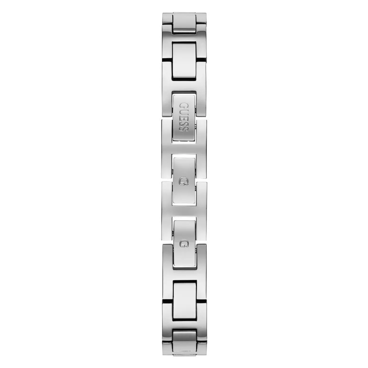 Kristallbesetzte silberfarbene analoge Uhr