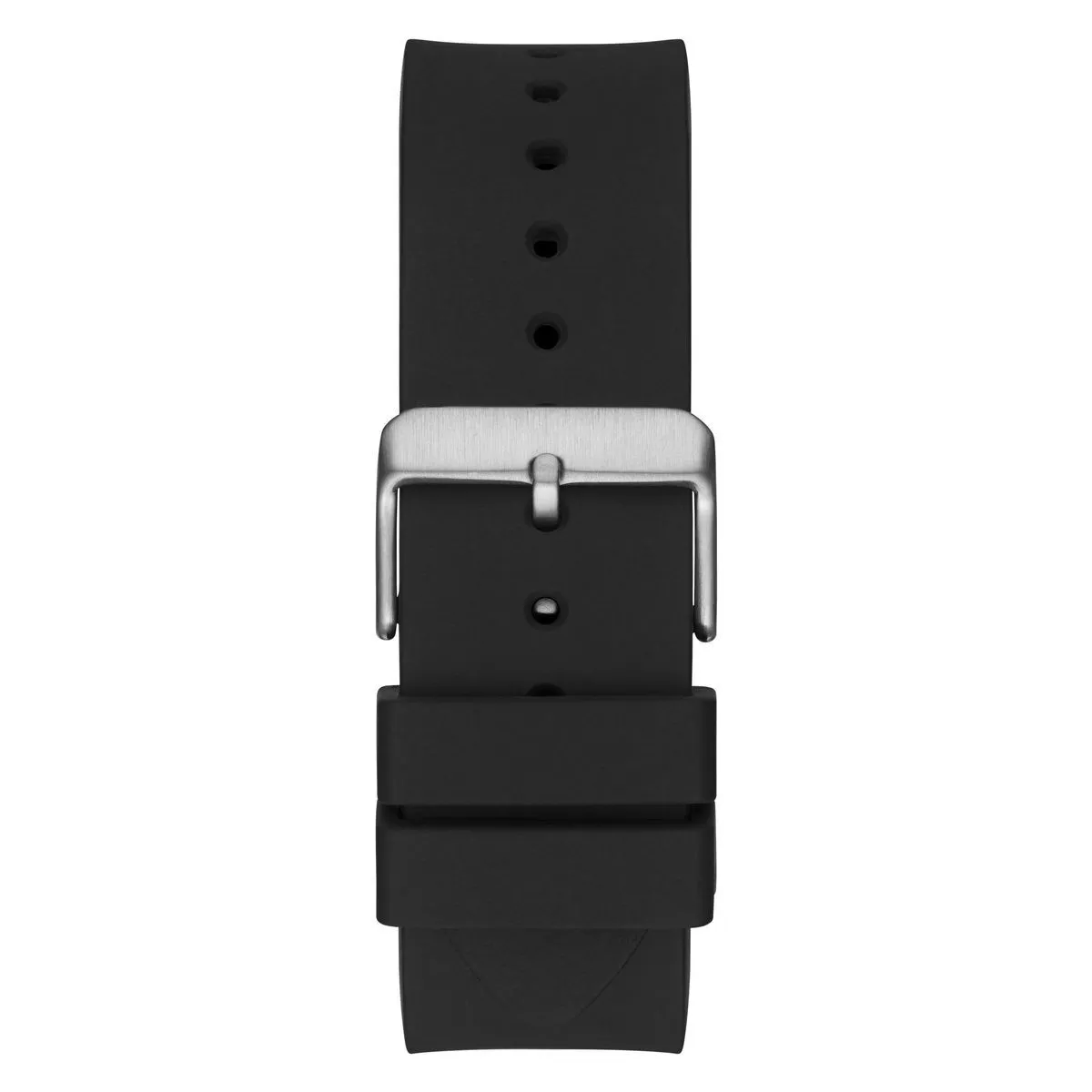 Schwarze Multifunktionsuhr mit Silikonarmband