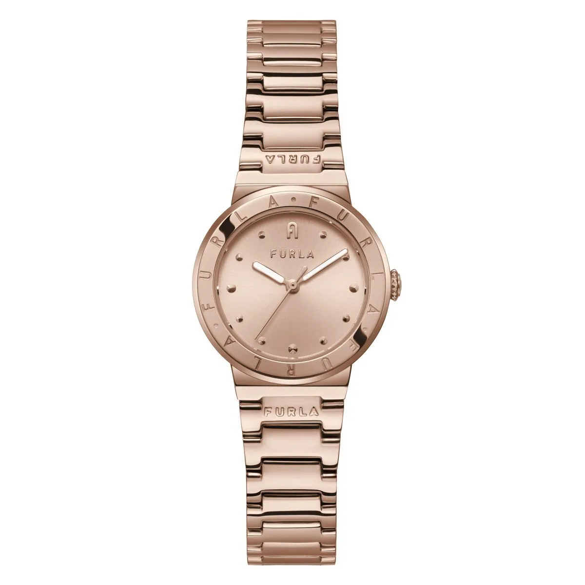 Elegante roségoldene analoge Uhr
