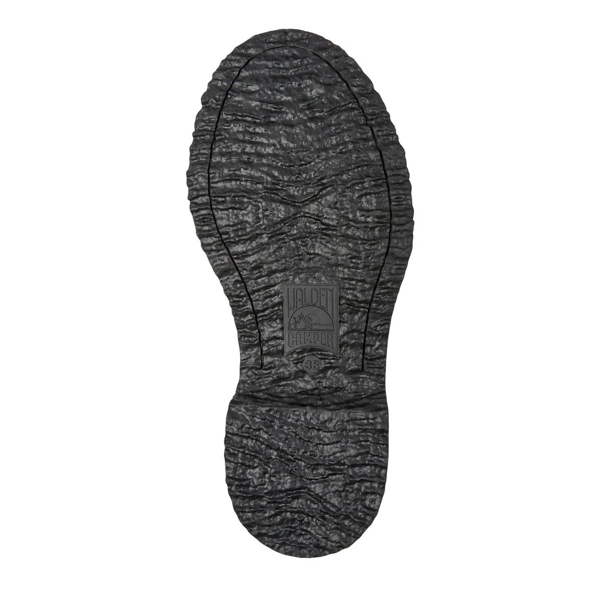 Schwarze Lederloafer mit Chunky-Sohle