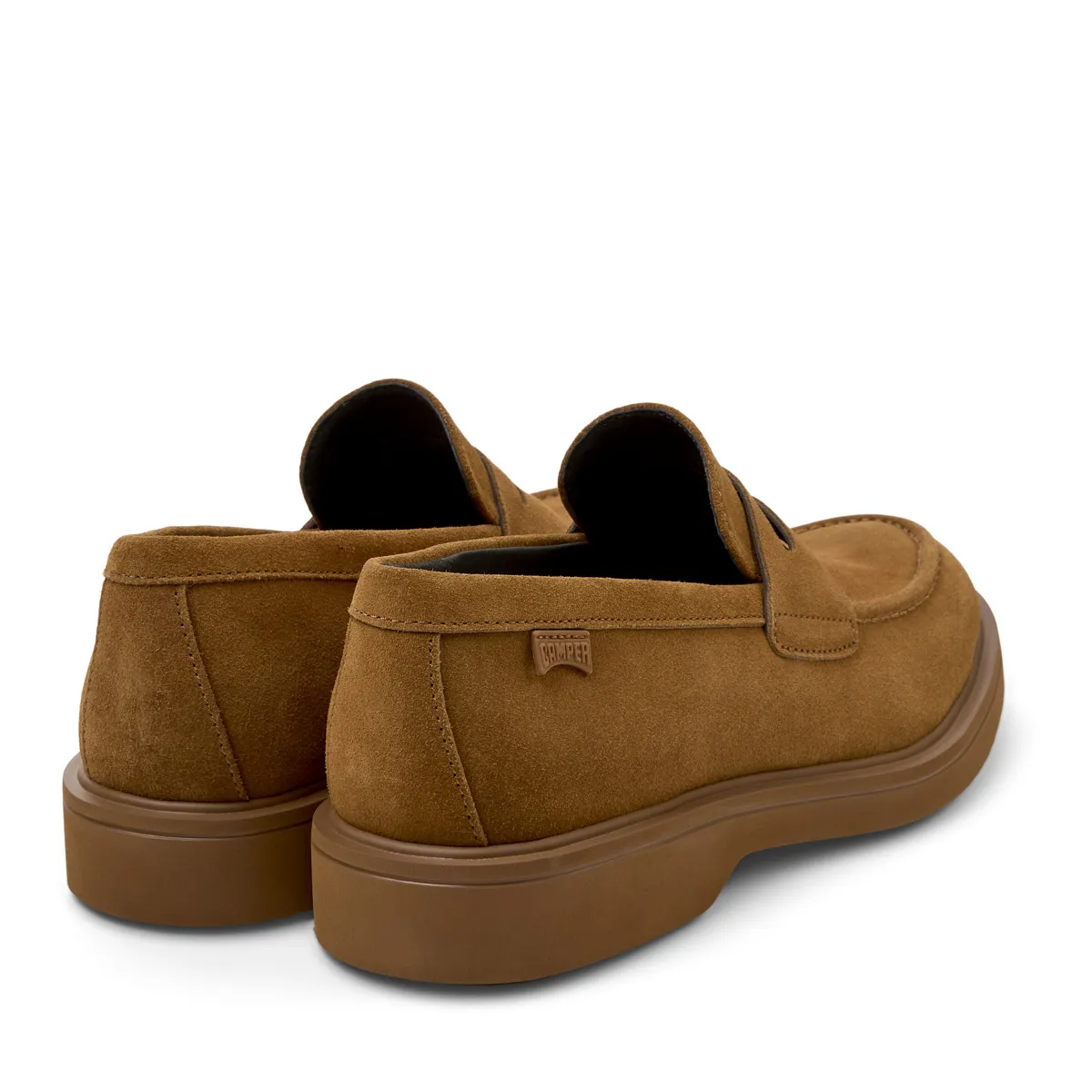 Penny Loafers aus Wildleder mit Plateausohle