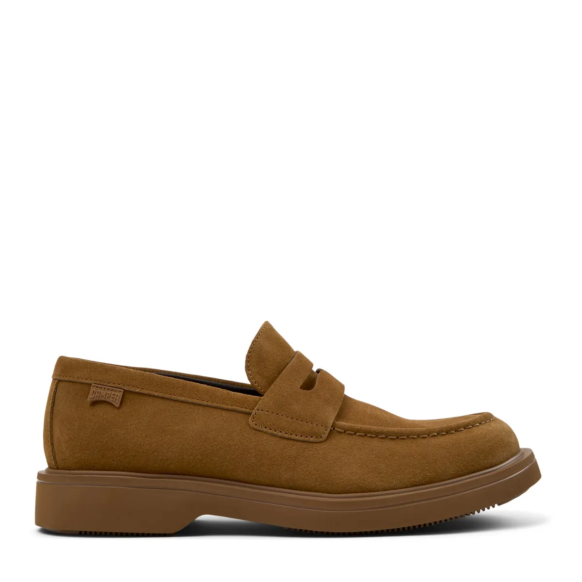 Penny Loafers aus Wildleder mit Plateausohle