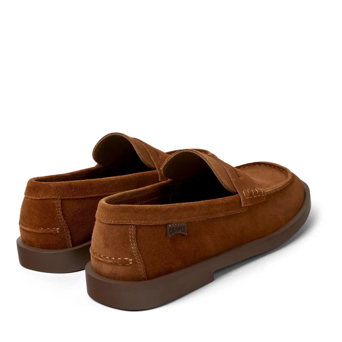 Brauner Wildleder Penny Loafer Schuh