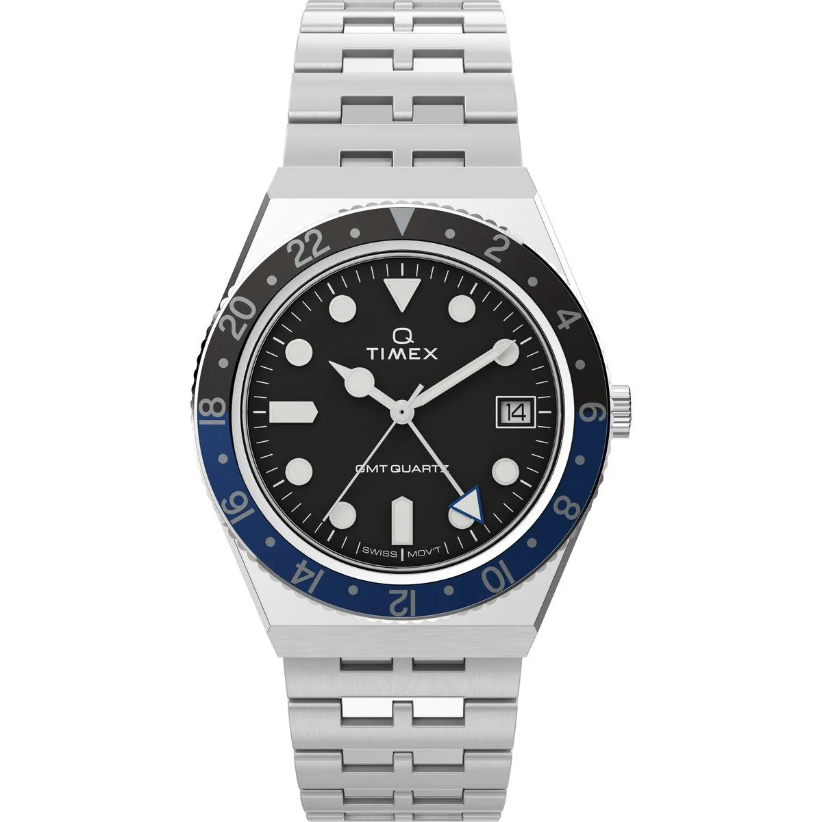 Q Timex GMT Quarzuhr