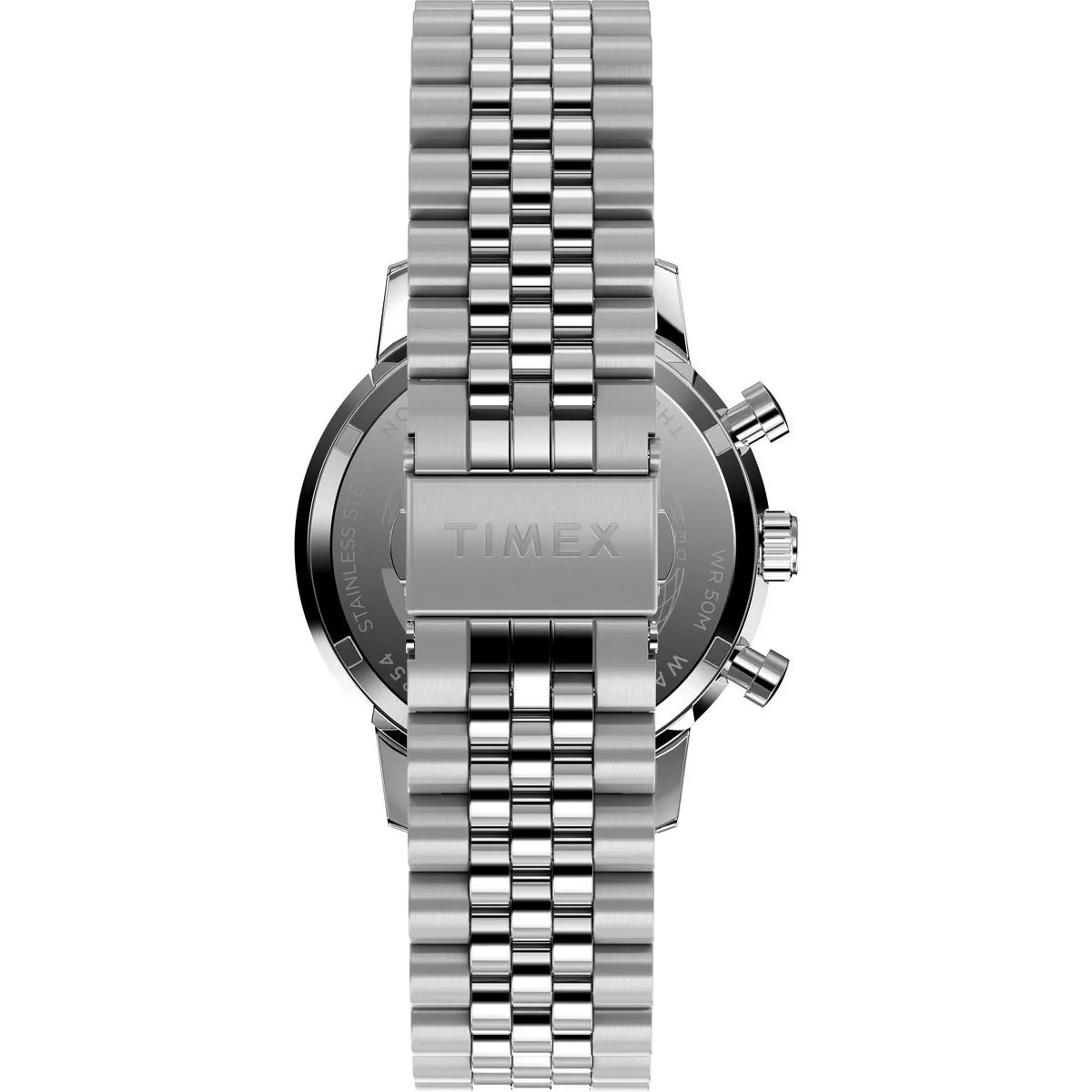 Silberner Chronograph Marlin Uhr aus Edelstahl