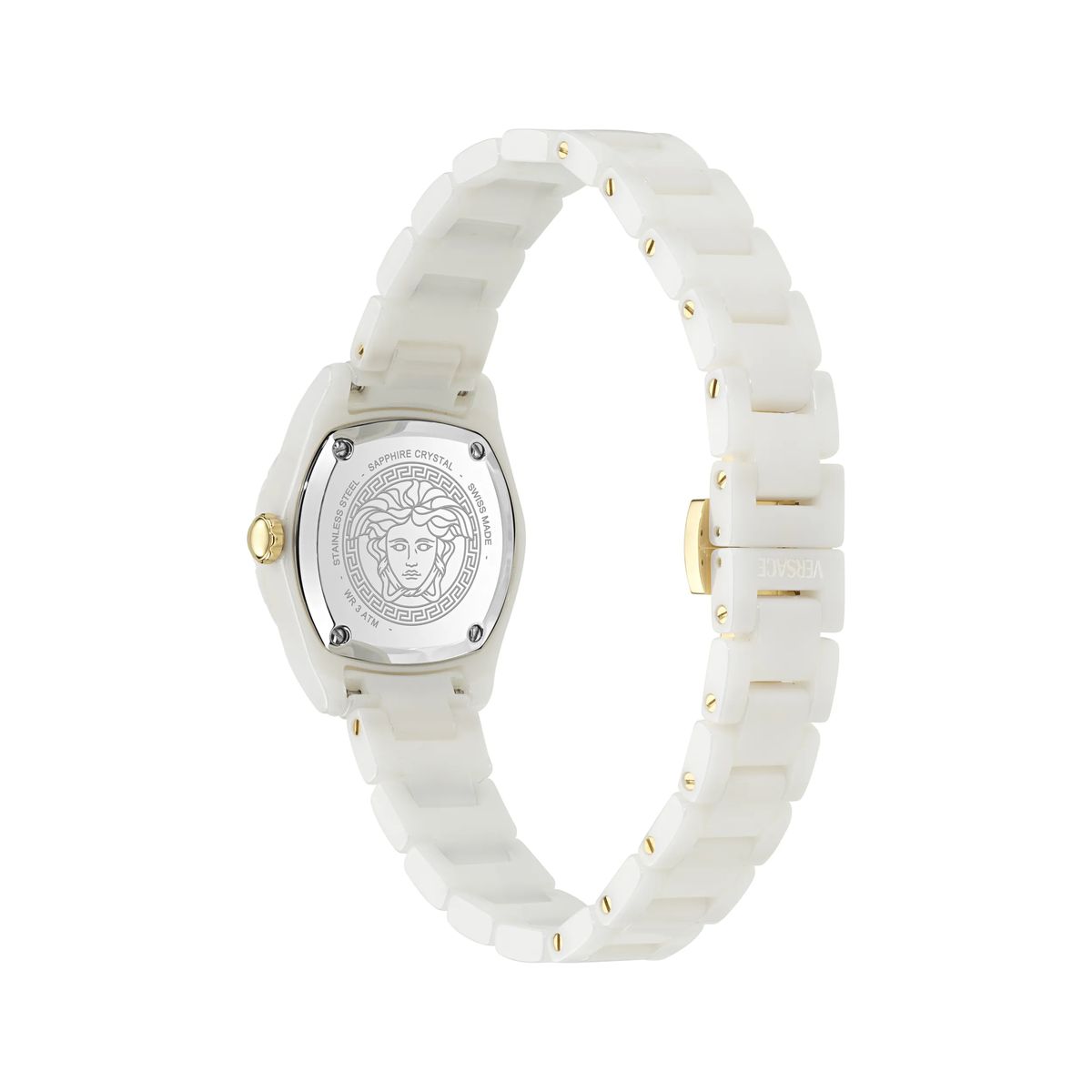 Weiße Keramik Versace Dv One Mini Uhr