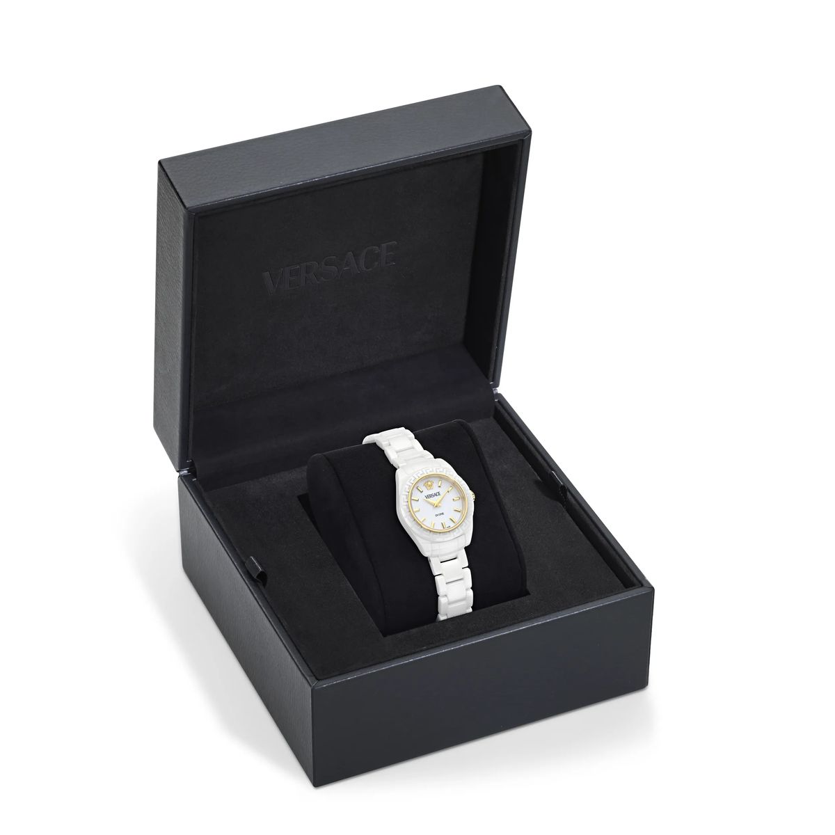 Weiße Keramik Versace Dv One Mini Uhr