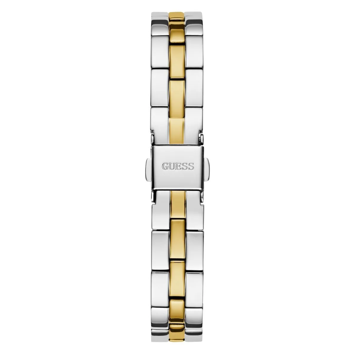 Zweifarbige Gliederarmbanduhr