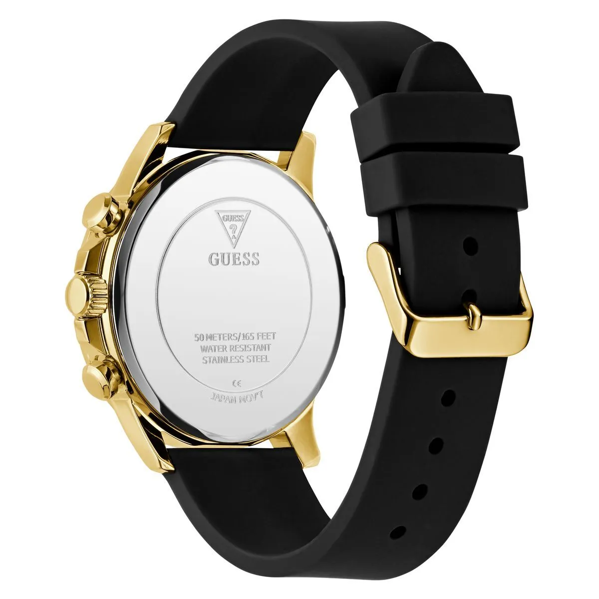 Schwarz-goldene Chronographenuhr
