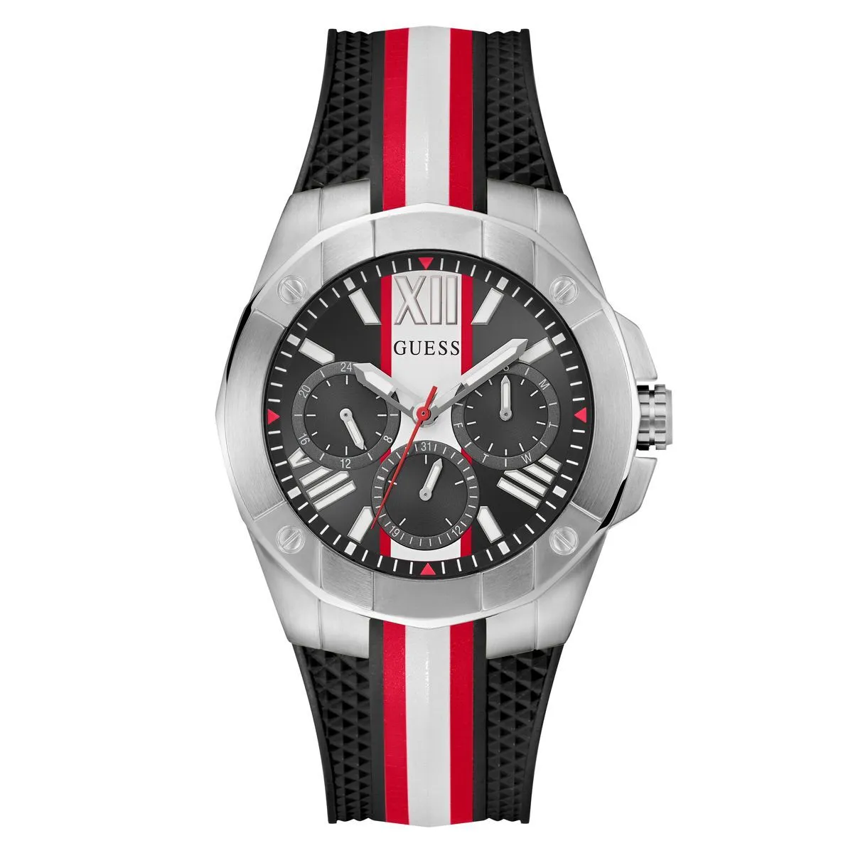 Chronograph Uhr mit Silikonarmband