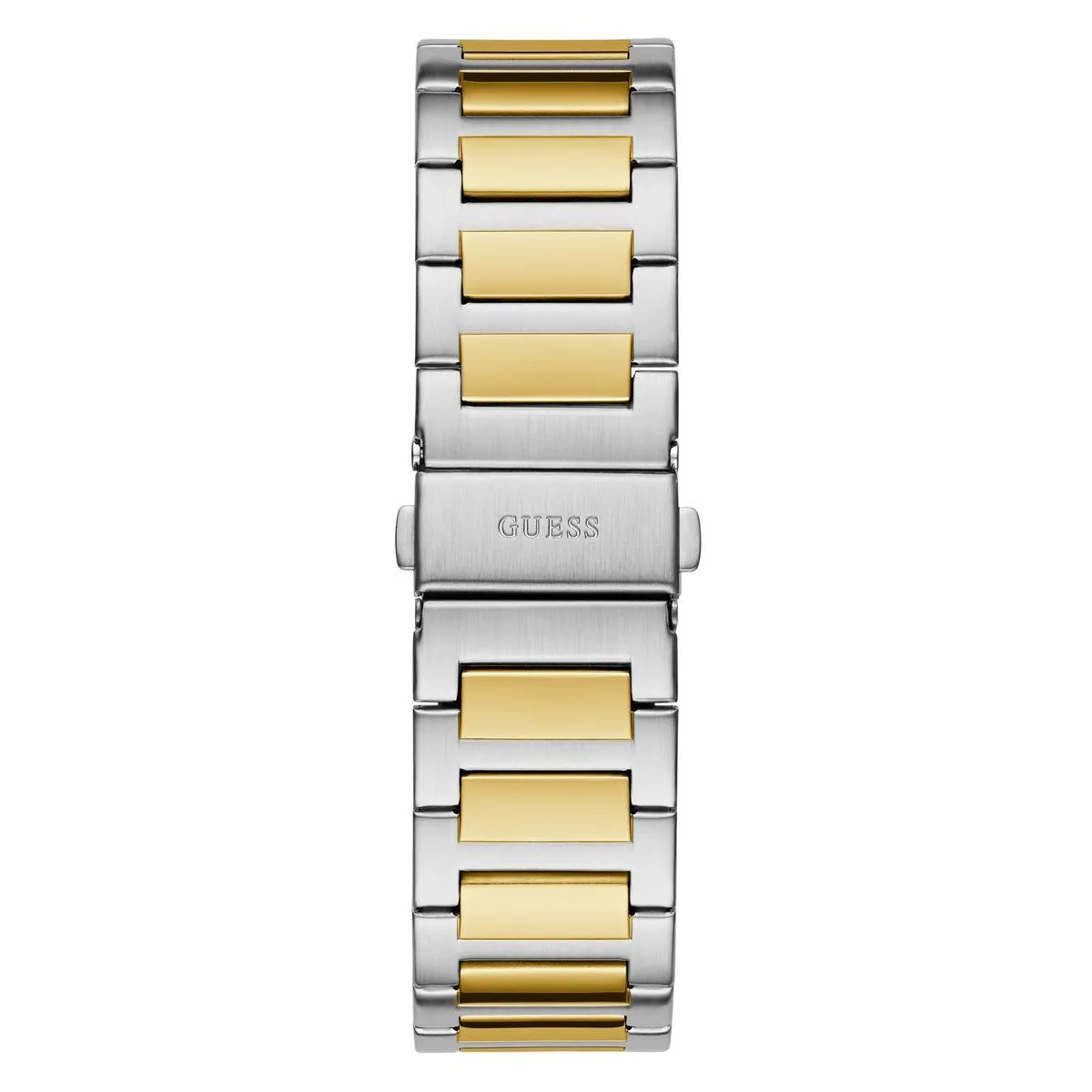 Zweifarbige Edelstahl-Analog Uhr