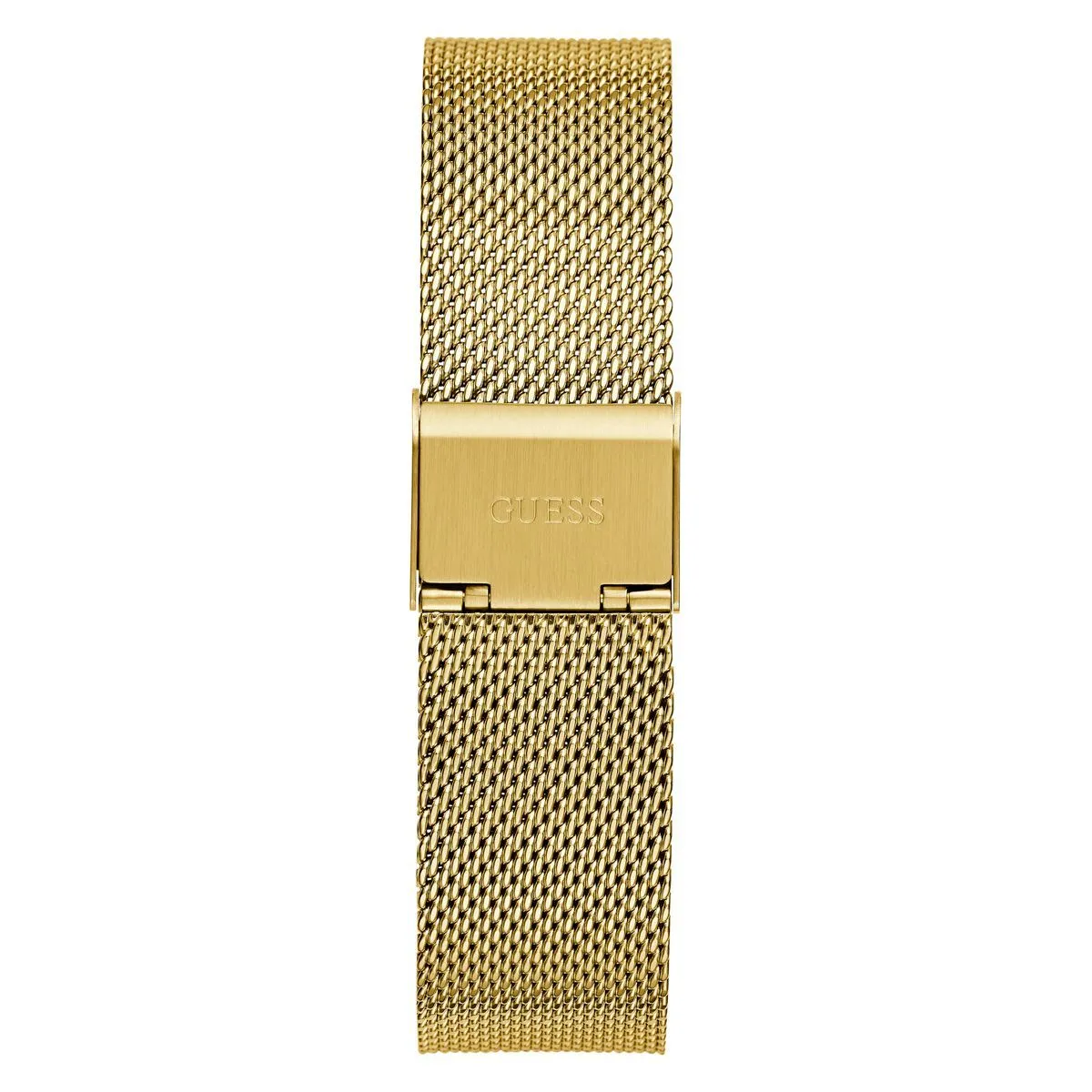 Elegante goldfarbene Mesh-Armbanduhr