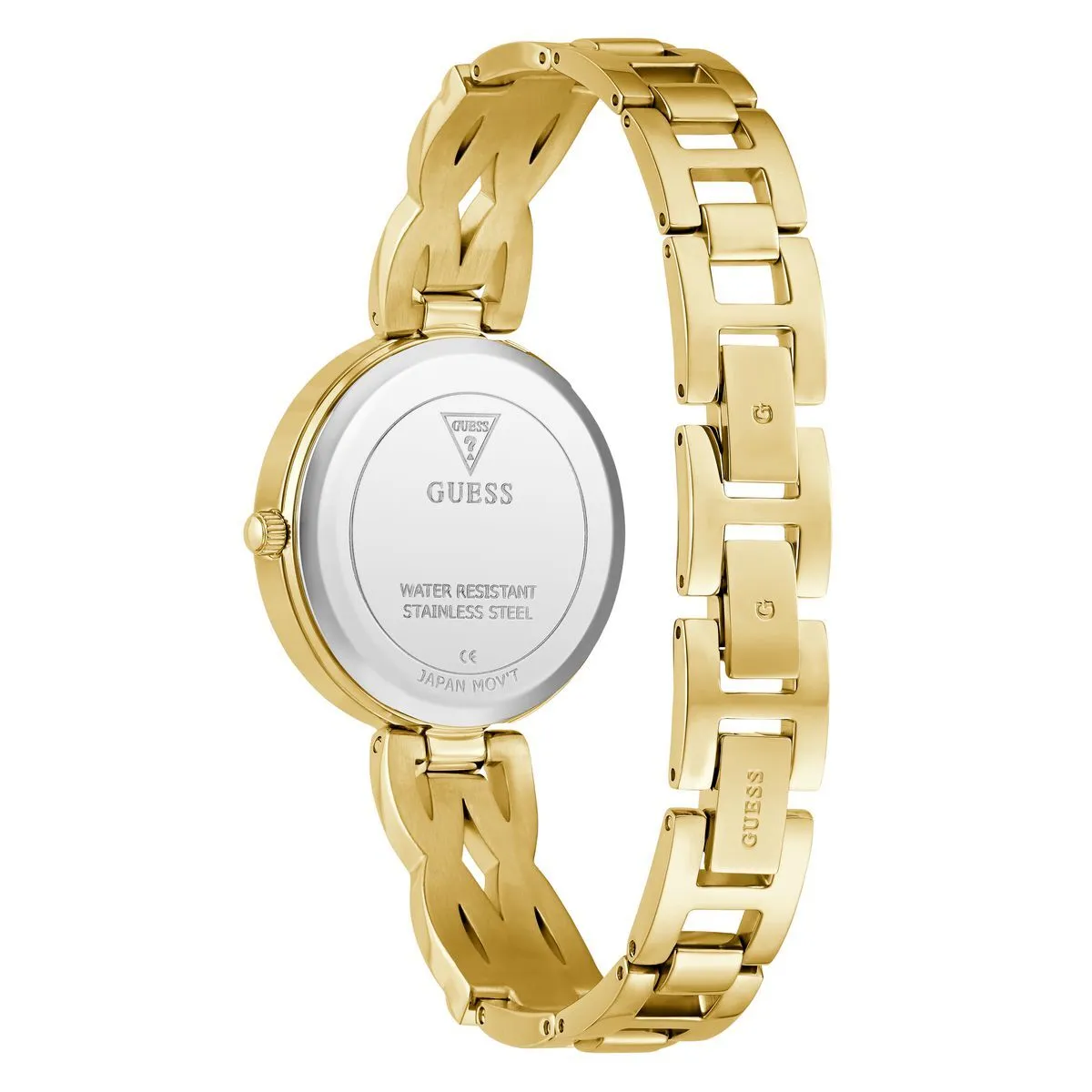 Funkelnde goldfarbene Armbanduhr