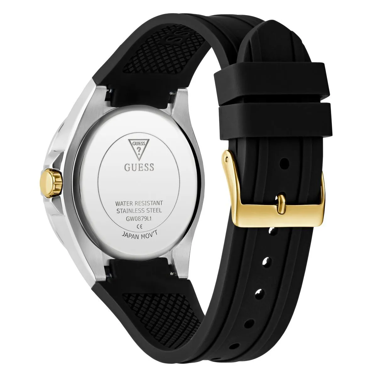 Silberne und goldene Multifunktions-Armbanduhr